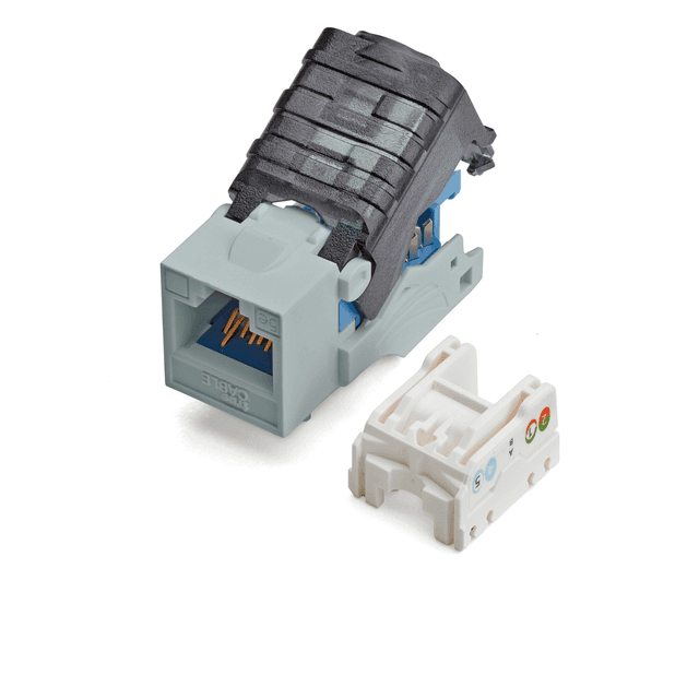 trueCABLE Cat5e toolless keystone jack six-pack