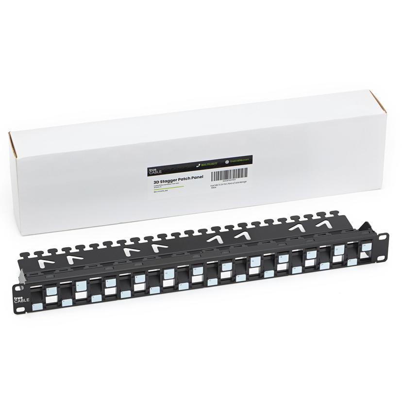trueCABLE 24-Port 1U Patch Panel