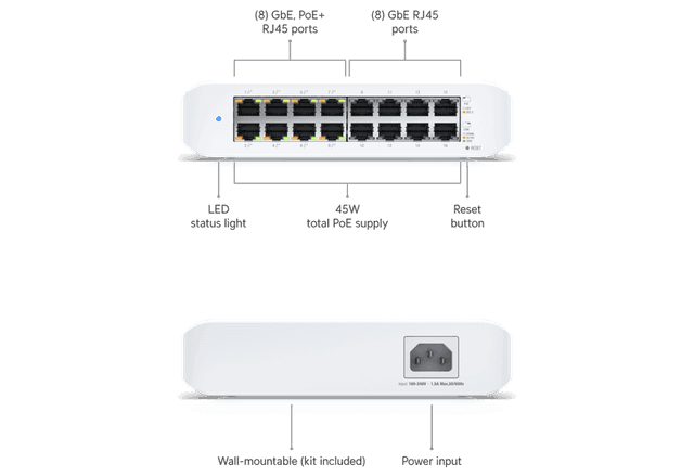Ubiquiti UniFi Switch Lite 16 PoE
