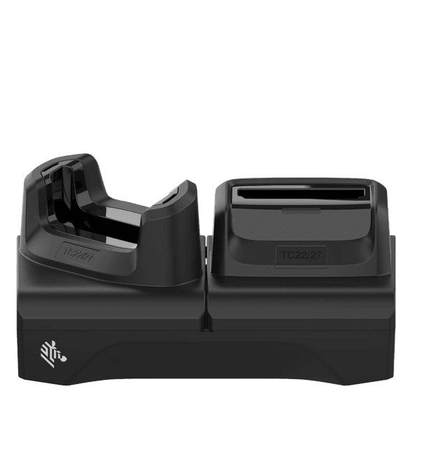 Zebra TC22 / TC27 device and spare-battery cradle