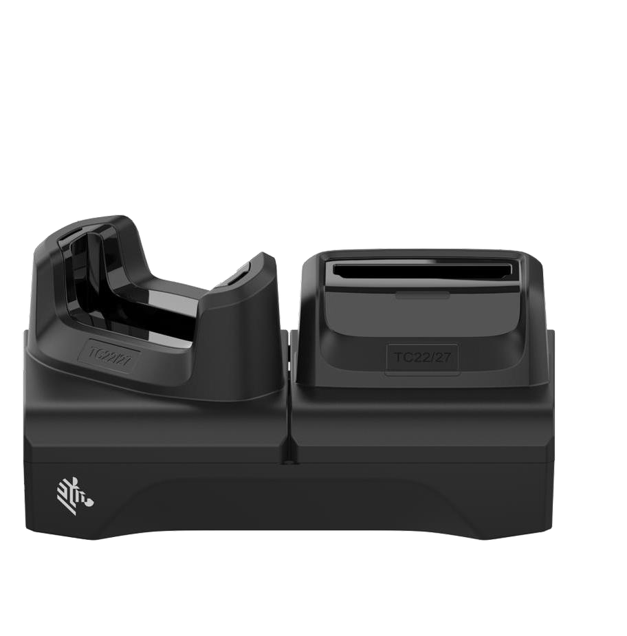 Zebra TC22 / TC27 device and spare-battery cradle