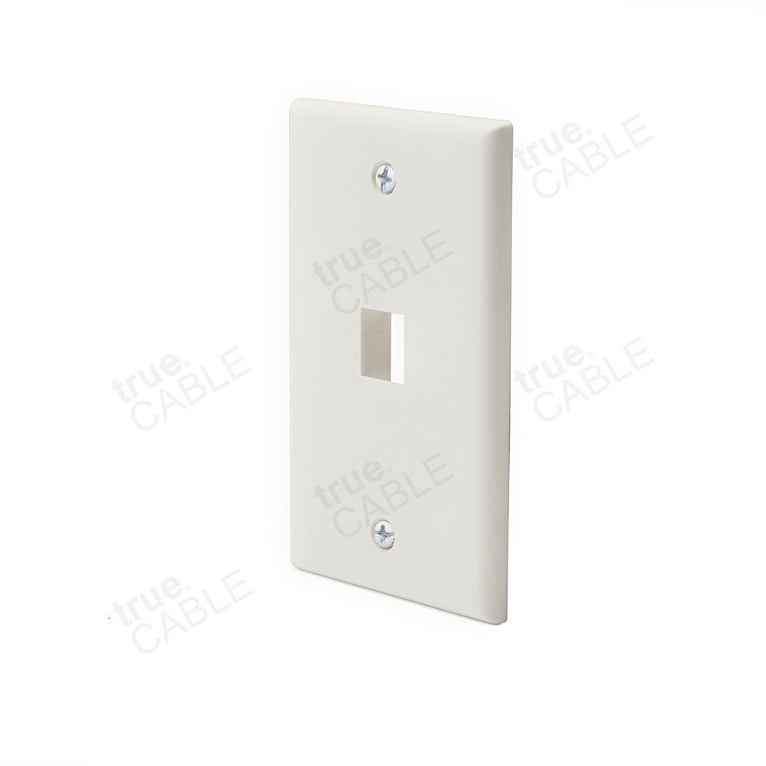 trueCABLE one-port wall plate