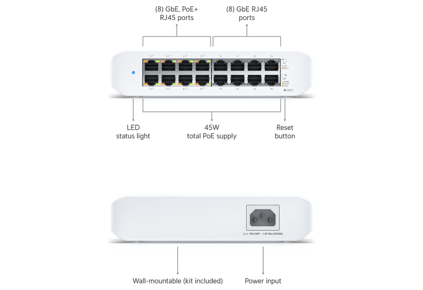 Ubiquiti UniFi Switch Lite 16 PoE