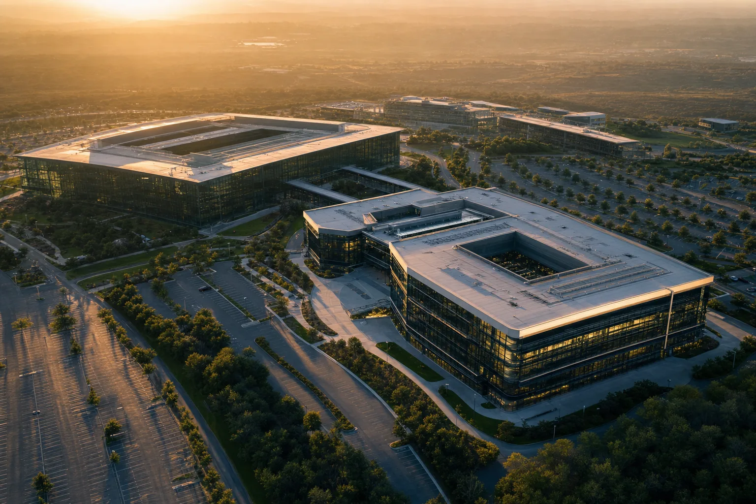 Commercial site and building perimeter